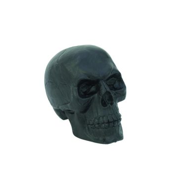 Teschio decorativo di Halloween OTTIE, nero, 20x15 cm