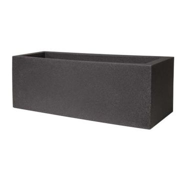 Fioriera rettangolare NALTIS in plastica, grigio scuro, 100x40x40 cm Fioriera rettangolare NALTIS in plastica, grigio scuro, 100x40x40 cm