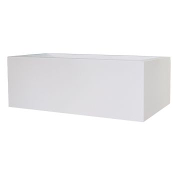 Fioriera rettangolare NALTIS in plastica, bianca, 100x40x41 cm Fioriera rettangolare NALTIS in plastica, bianca, 100x40x41 cm