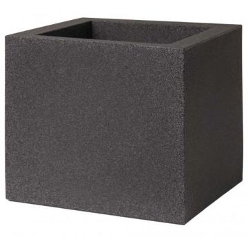 Vaso da fiori TALVEN in plastica, nero, 50x50x50 cm Vaso da fiori TALVEN in plastica, nero, 50x50x50 cm