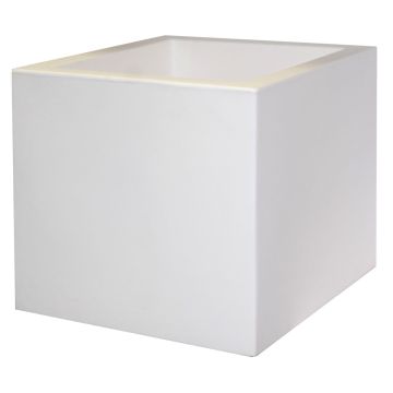 Vaso da fiori TALVEN in plastica, bianco, 50x50x50 cm Vaso da fiori TALVEN in plastica, bianco, 50x50x50 cm