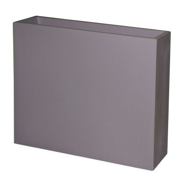 Vaso da fiori ERVOK in plastica, grigio, 80x25x70 cm