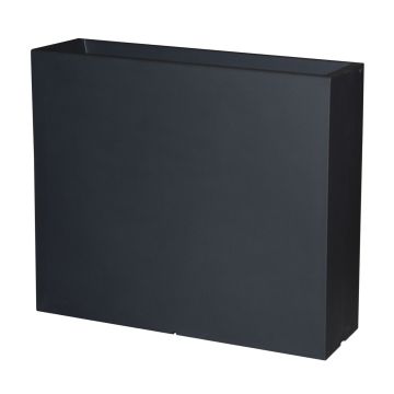 Vaso da fiori ERVOK in plastica, nero, 80x25x70 cm