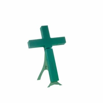 Spugna da infioratura a umido OASIS® a forma di croce, composizioni floreali funebri, base in legno Bioline, supporto in legno, verde, 40x24,5x5,5 cm