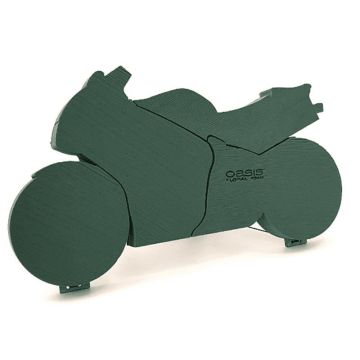 OASIS® Spugna da composizione a umido a forma di moto, base in legno Bioline, supporto in legno, verde, 80x45x6cm OASIS® Spugna da composizione a umido a forma di moto, base in legno Bioline, supporto in legno, verde, 80x45x6cm