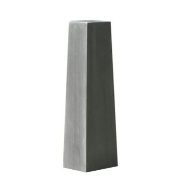 Colonna decorativa per piante MIRYON in Fiberstone, grigia, 30x30x115cm