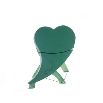 OASIS® schiuma da infioratura a forma di cuore con coda, decorazioni per matrimoni, base in legno Bioline, supporto in legno, verde, 50x48x5cm OASIS® schiuma da infioratura a forma di cuore con coda, decorazioni per matrimoni, base in legno Bioline, supporto in legno, verde, 50x48x5cm