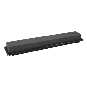 OASIS® Black Ideal, base umida rettangolare per composizioni floreali, in vaschetta di Papercompound, nero, 48x9x5 cm