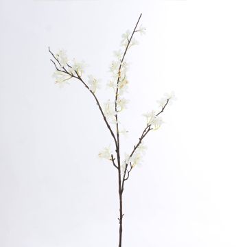 Ramo finto di fiori di melo LOUISA, fiorito, bianco crema, 85cm