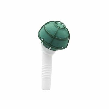 OASIS® Supporto per bouquet da sposa in schiuma umida con manico in plastica angolato, griglia, verde, Ø 7 cm