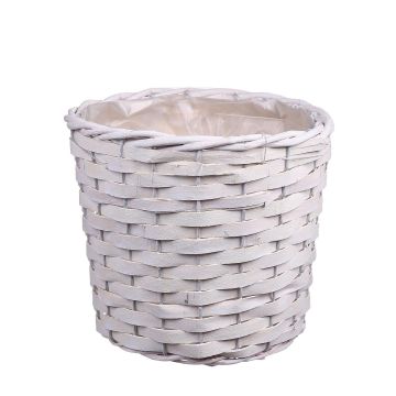 Cesto per fiori AHMANIU, bianco, 16 cm, Ø 18 cm