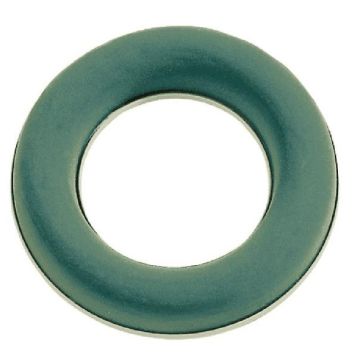 OASIS® Ideal schiuma per fiori freschi ad anello in vaschetta di Papercompound, verde, 2,5 cm, Ø 17 cm