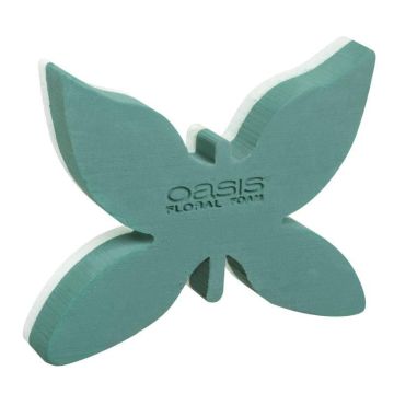 OASIS® Spugna da composizione a umido a forma di farfalla, base in polistirolo espanso rigido, verde, 34,5x27,5x6cm OASIS® Spugna da composizione a umido a forma di farfalla, base in polistirolo espanso rigido, verde, 34,5x27,5x6cm