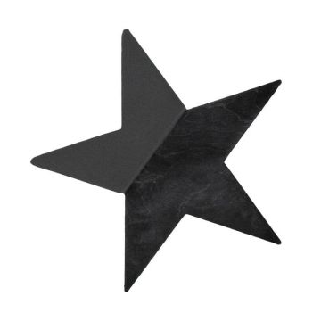 OASIS® Black Ideal schiuma da infilaggio a umido a forma di stella, base in legno Bioline, nero, 30x29x4,5 cm