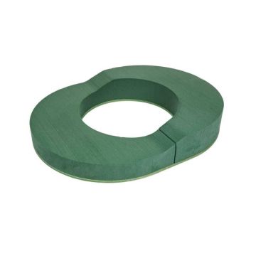 OASIS® Spugna da infioratura per anello da urna, composizioni funebri, base in legno Bioline, verde, 45x35cm OASIS® Spugna da infioratura per anello da urna, composizioni funebri, base in legno Bioline, verde, 45x35cm