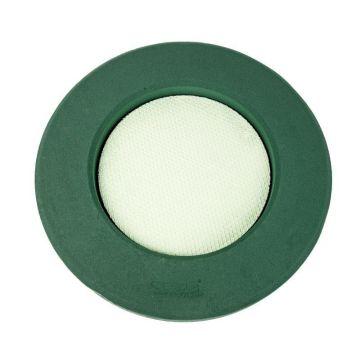 Spugna da infioratura umida OASIS® anello a piedistallo, composizioni funebri, base in legno Bioline, verde, 4,5 cm, Ø 37 cm