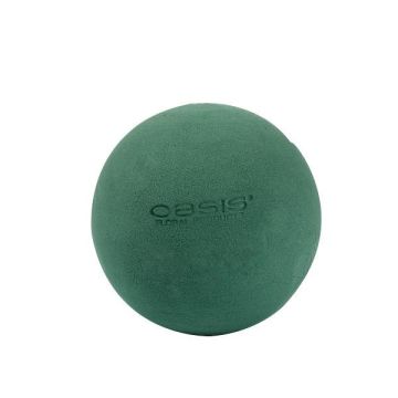 OASIS® Schiuma per composizioni floreali con fiori freschi, forma sferica, verde, Ø 14 cm