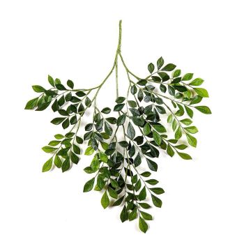 Ramo artificiale di rombi d’arancio SCUTI, difficilmente infiammabile, verde, 70 cm