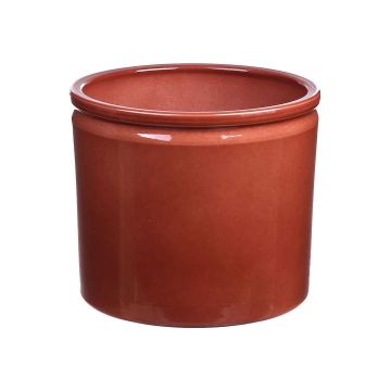 Vaso da piante ALCHIBA in ceramica, rosso-marrone, 25,7cm, Ø27,8cm Vaso da piante ALCHIBA in ceramica, rosso-marrone, 25,7cm, Ø27,8cm