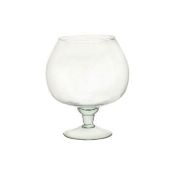 Bicchiere da cognac XXL EGBERTINE su piedistallo, riciclato, trasparente, 26 cm, Ø 22,5 cm