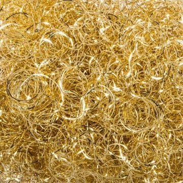Lametta "Capelli d'angelo" FLORENTIUS in filo di rame, arricciata, dorata, 20 g Lametta "Capelli d'angelo" FLORENTIUS in filo di rame, arricciata, dorata, 20 g