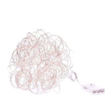 Ghirlanda luminosa Curly FLORIANE, dorata, 25 LED, a batteria, Ø 20 cm Ghirlanda luminosa Curly FLORIANE, dorata, 25 LED, a batteria, Ø 20 cm
