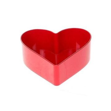 Ciotola decorativa a forma di cuore HAVIN in plastica, rossa, 15x15x7 cm Ciotola decorativa a forma di cuore HAVIN in plastica, rossa, 15x15x7 cm