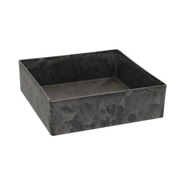 Vassoio decorativo quadrato ANDREJA in plastica, nero, 20x20x6 cm Vassoio decorativo quadrato ANDREJA in plastica, nero, 20x20x6 cm