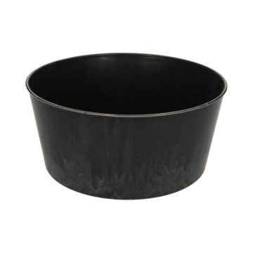 Ciotola decorativa rotonda KIKINA in plastica, nera, 14 cm, Ø 29 cm Ciotola decorativa rotonda KIKINA in plastica, nera, 14 cm, Ø 29 cm
