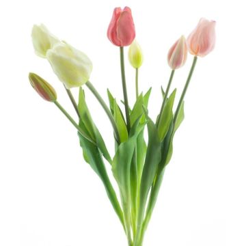 Mazzo di tulipani artificiali misti LONA, crema-rosa-rosa shocking, 45 cm, Ø 20 cm Mazzo di tulipani artificiali misti LONA, crema-rosa-rosa shocking, 45 cm, Ø 20 cm