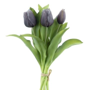 Mazzo di tulipani artificiali mix LONA, nero-bianco, 30cm, Ø20cm