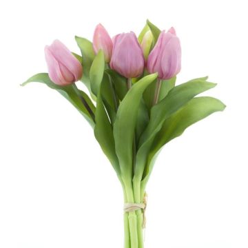 Mazzo di tulipani sintetici misti LONA, malva, 30cm, Ø20cm