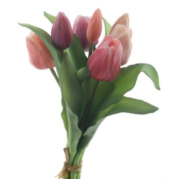 Mazzo di tulipani sintetici misti LONA, rosa-fucsia-crema, 30cm, Ø20cm Mazzo di tulipani sintetici misti LONA, rosa-fucsia-crema, 30cm, Ø20cm