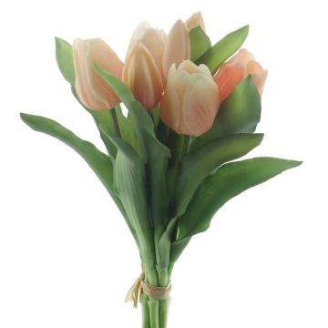 Mazzo di tulipani artificiali misti LONA, pesca-arancione, 30cm, Ø20cm