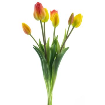 Mazzo di tulipani artificiali misti LONA, giallo-arancione, 45 cm, Ø 20 cm Mazzo di tulipani artificiali misti LONA, giallo-arancione, 45 cm, Ø 20 cm