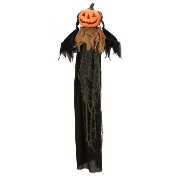 Zucca fantasma di Halloween VOLMAR, funzione suono e movimento, LED, 115cm, 115cm Zucca fantasma di Halloween VOLMAR, funzione suono e movimento, LED, 115cm, 115cm