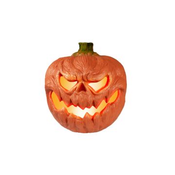 Zucca di Halloween FLANKY, arancione, LED, 18x16x19,5cm Zucca di Halloween FLANKY, arancione, LED, 18x16x19,5cm