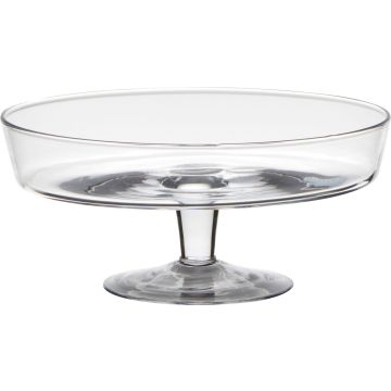 Ciotola per alimenti MICK su piede, imbuto/rotondo, trasparente, 10cm, Ø24,5cm Ciotola per alimenti MICK su piede, imbuto/rotondo, trasparente, 10cm, Ø24,5cm