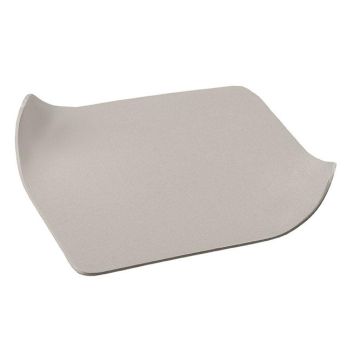 Sottocandela rettangolare EMMELINE in metallo, color fango, 12x9 cm Sottocandela rettangolare EMMELINE in metallo, color fango, 12x9 cm