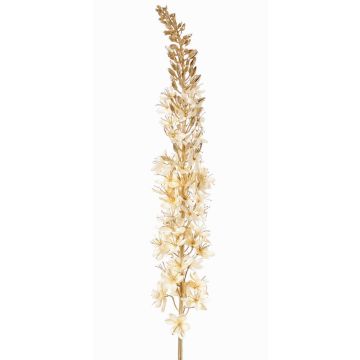 Candela da steppa in velluto UCHANA, crema-oro, 110cm, Ø7cm Candela da steppa in velluto UCHANA, crema-oro, 110cm, Ø7cm