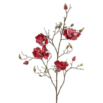 Ramo di magnolia in tessuto JACKA, rosa acceso, 105 cm