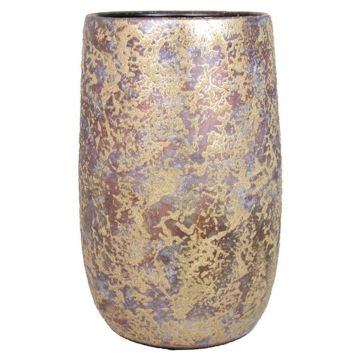 Vaso da piante vintage MAGO in ceramica, aspetto antico, oro, 40cm, Ø22cm Vaso da piante vintage MAGO in ceramica, aspetto antico, oro, 40cm, Ø22cm