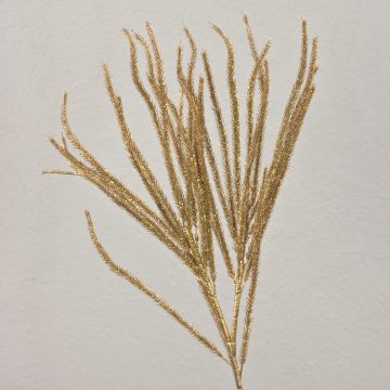 Ramo di cedro artificiale THEOBALD, glitterato, dorato, 60 cm