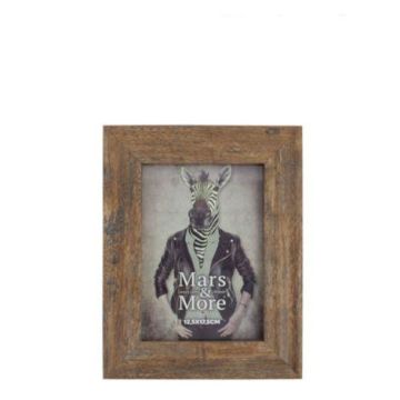 Cornice in legno ESKIL, stampata, marrone, 17,5x12,5x2 cm