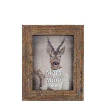 Cornice in legno ESKIL, stampata, marrone, 20x15x2 cm