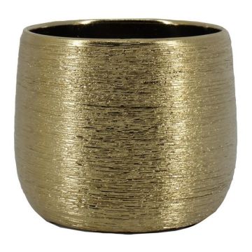 Vaso da fiori TAMSIN, ceramica, oro, 10cm, Ø12cm Vaso da fiori TAMSIN, ceramica, oro, 10cm, Ø12cm