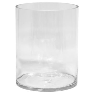 Vaso ornamentale cilindrico in vetro SANSA OCEAN, trasparente, 35cm, Ø25cm