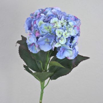 Ortensia artificiale ANGELINA, blu-viola, 70cm, Ø23cm