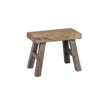Poggiapiedi rettangolare in legno ALVE, marrone-grigio, 25x12x20 cm Poggiapiedi rettangolare in legno ALVE, marrone-grigio, 25x12x20 cm
