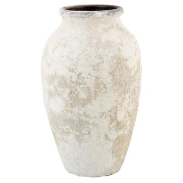 Vaso in ceramica SENTIF con texture, bianco antico, 50 cm, Ø 26 cm Vaso in ceramica SENTIF con texture, bianco antico, 50 cm, Ø 26 cm